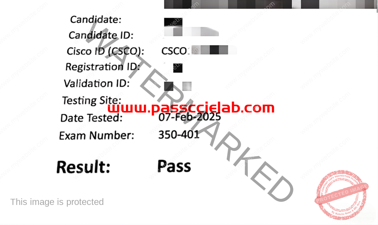 2/7 Australia Cisco 350-401 ENCOR Pass